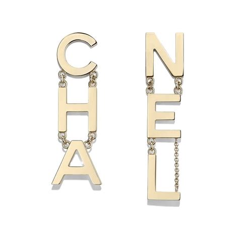 chanel runway letter earrings|Chanel earrings for women.